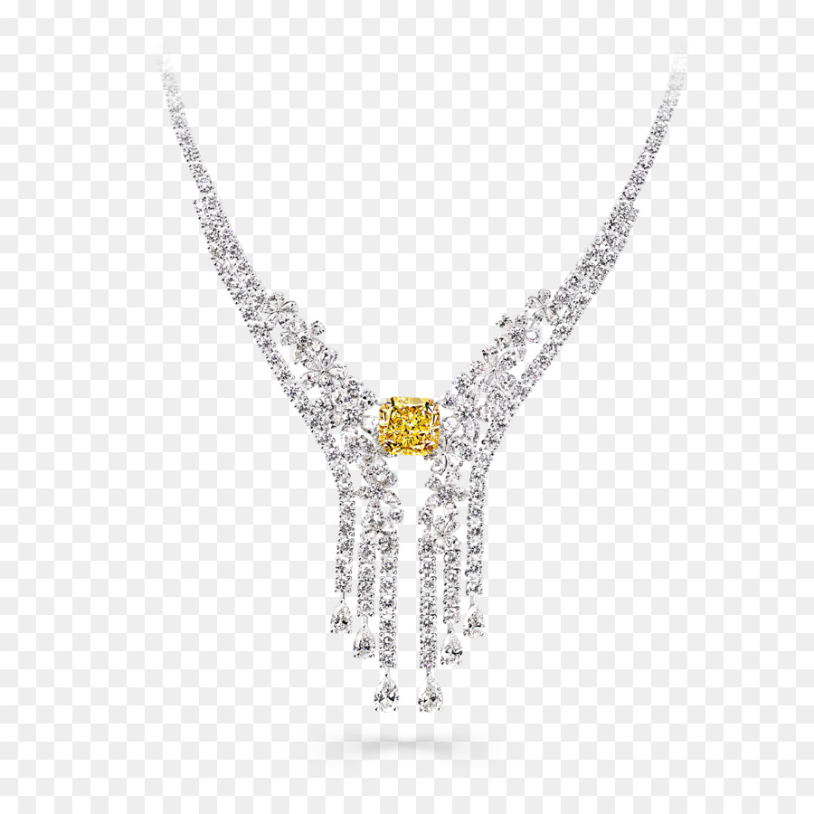 Collar De Diamantes，Oro PNG