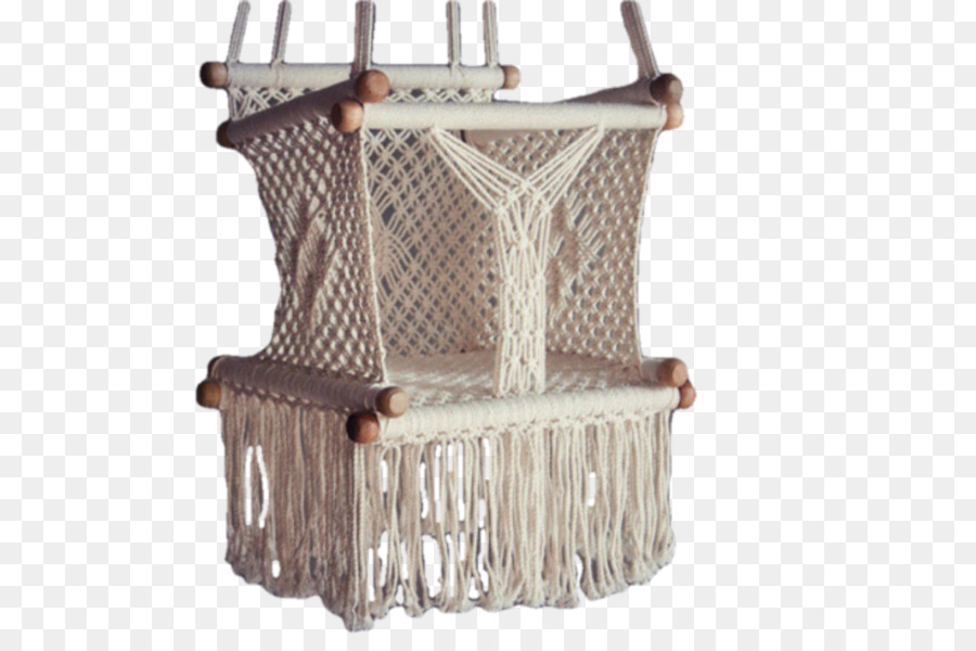 Silla Macramé，Colgante PNG