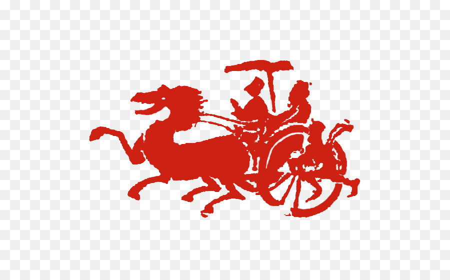 Caballo Y Carruaje，Rojo PNG