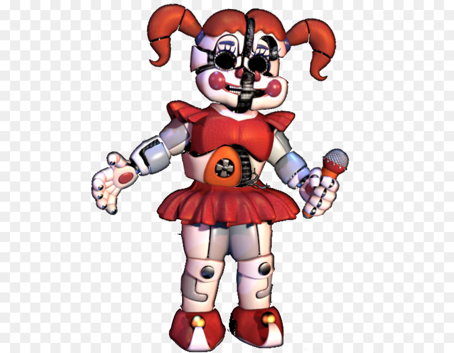 Chica Robot，Vestido Rojo PNG