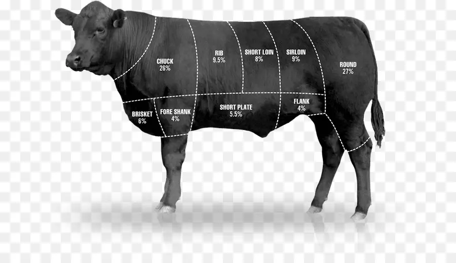 Diagrama De Vaca，Carne De Res PNG