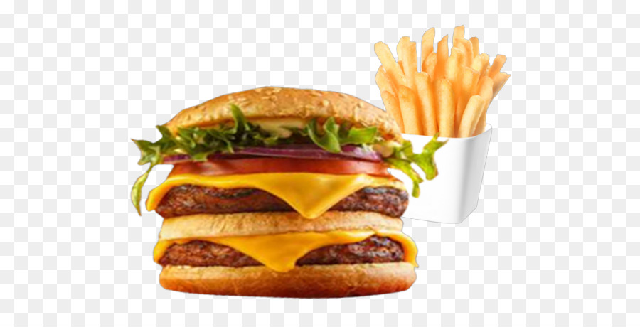 Las Papas Fritas，Hamburguesa Con Queso PNG