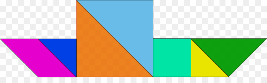 Tangram Colorido，Formas PNG