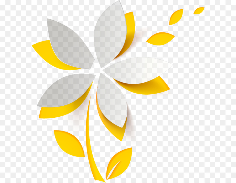 Flor De Papel，Amarillo PNG