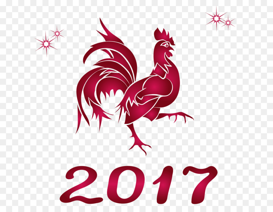 Gallo，Año Nuevo Chino PNG