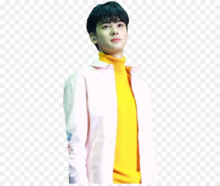 Persona Con Cuello Alto Amarillo，Moda PNG