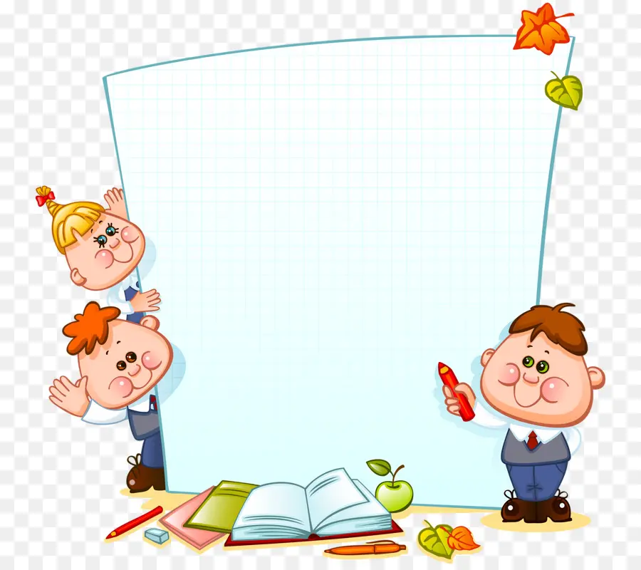 Niños Con Tablero En Blanco，Niños PNG