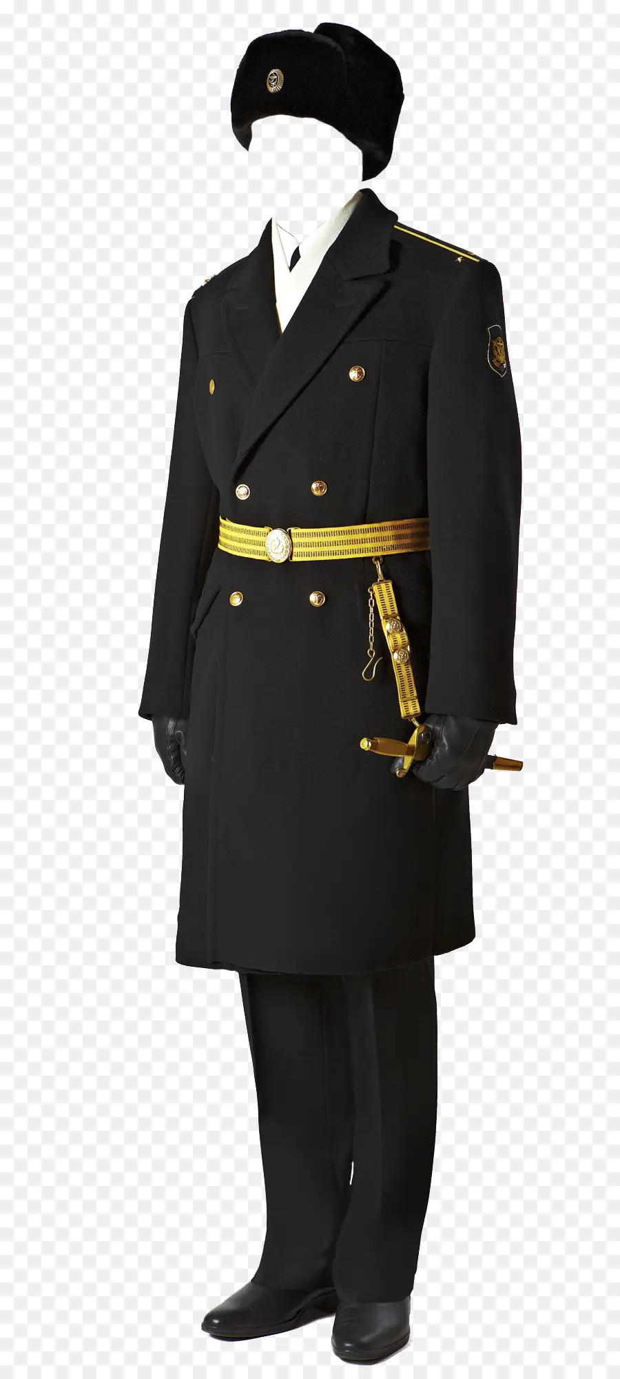 Uniforme Militar，Abrigo Negro PNG