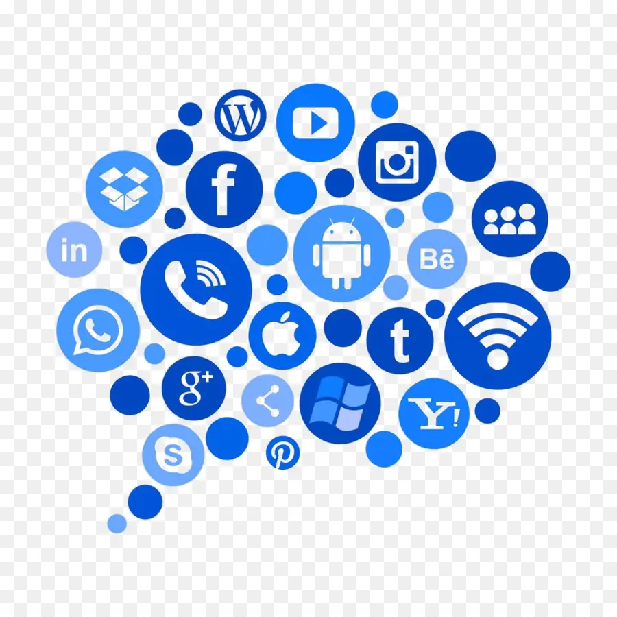 Iconos De Redes Sociales，Comunicación PNG