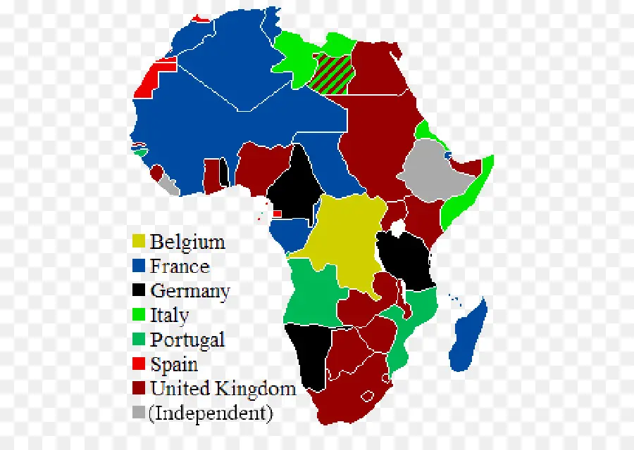 Mapa De África Colonial，Colonización PNG