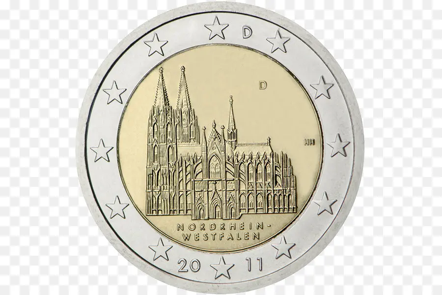 Alemania，2 Monedas De Euro PNG