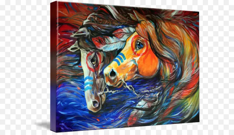 Pintura De Caballos，Vistoso PNG