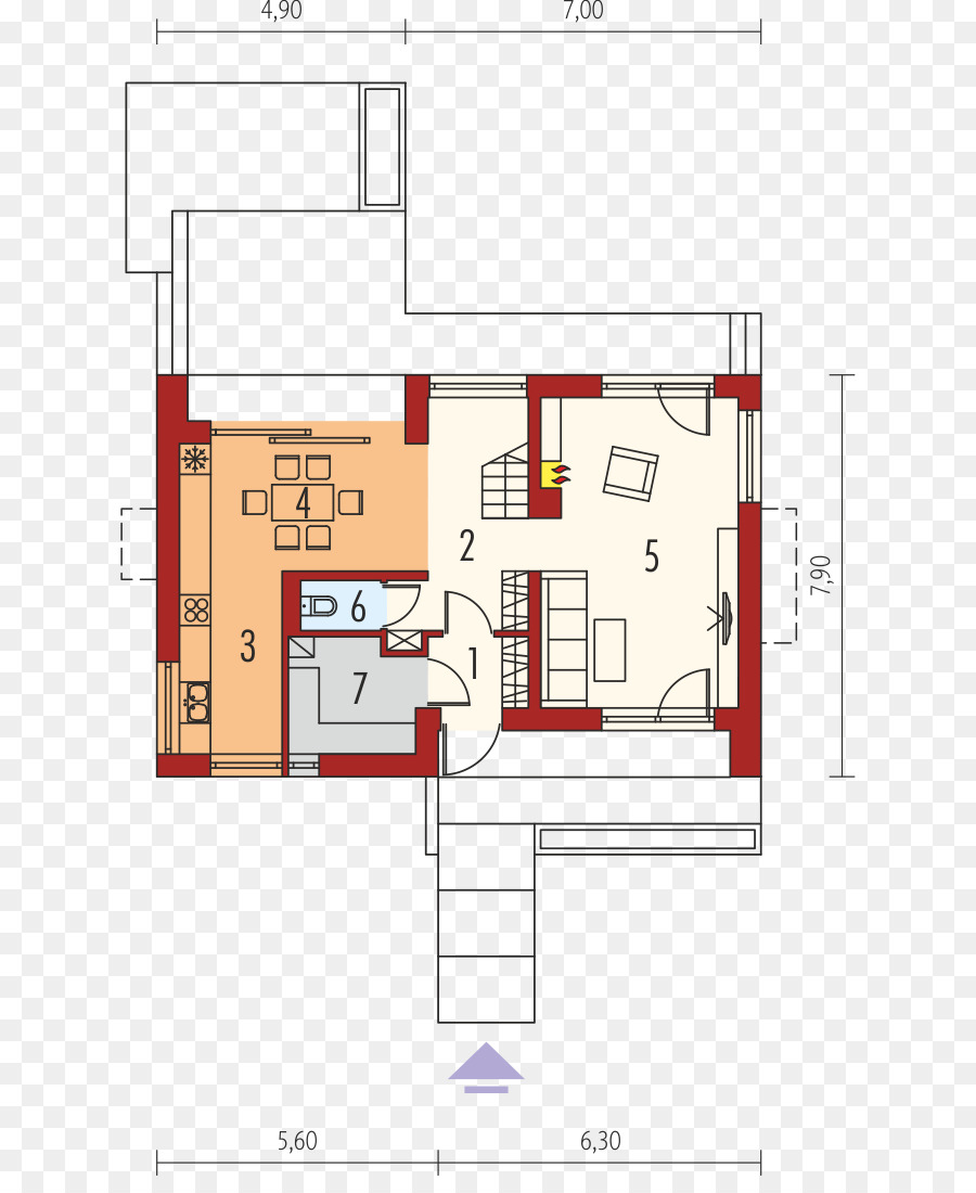 Plan De Piso，Casa PNG