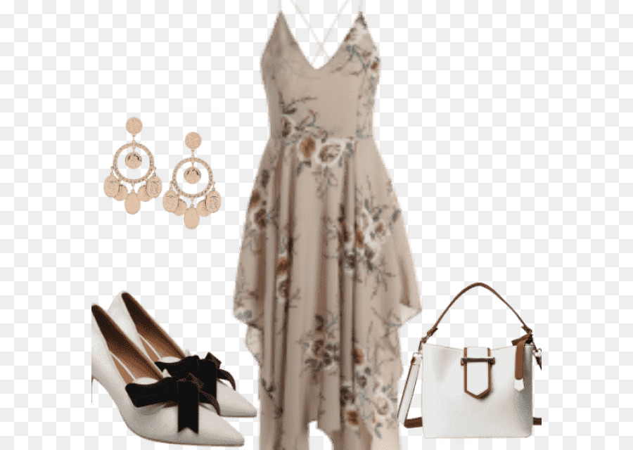 Vestido De Flores，Zapatos PNG