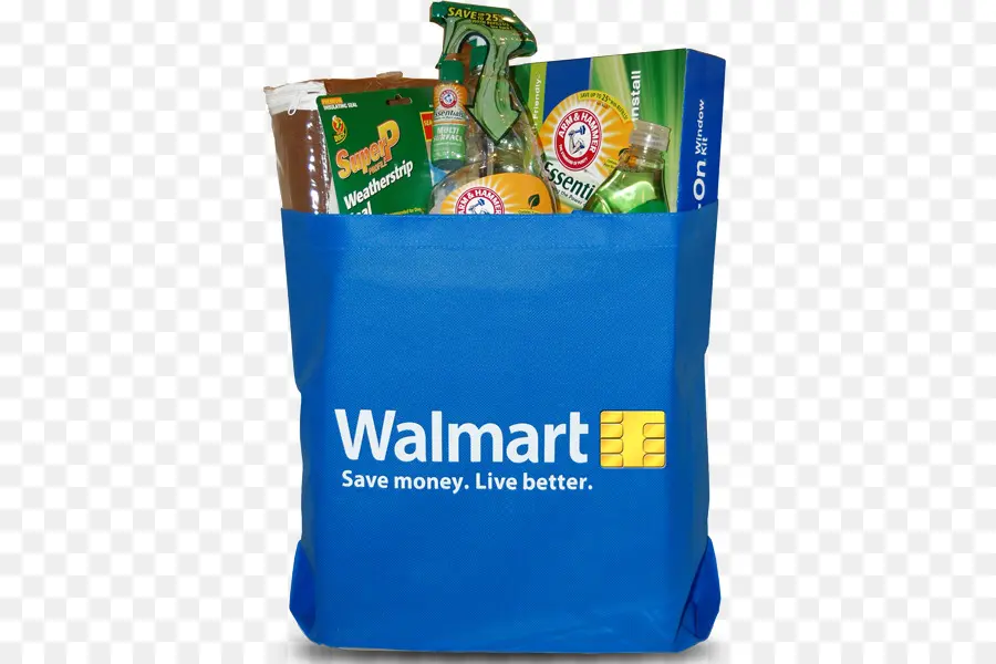 Walmart，Bolso De Compras Reutilizable PNG