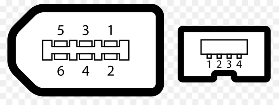 Ieee 1394，Pinout PNG