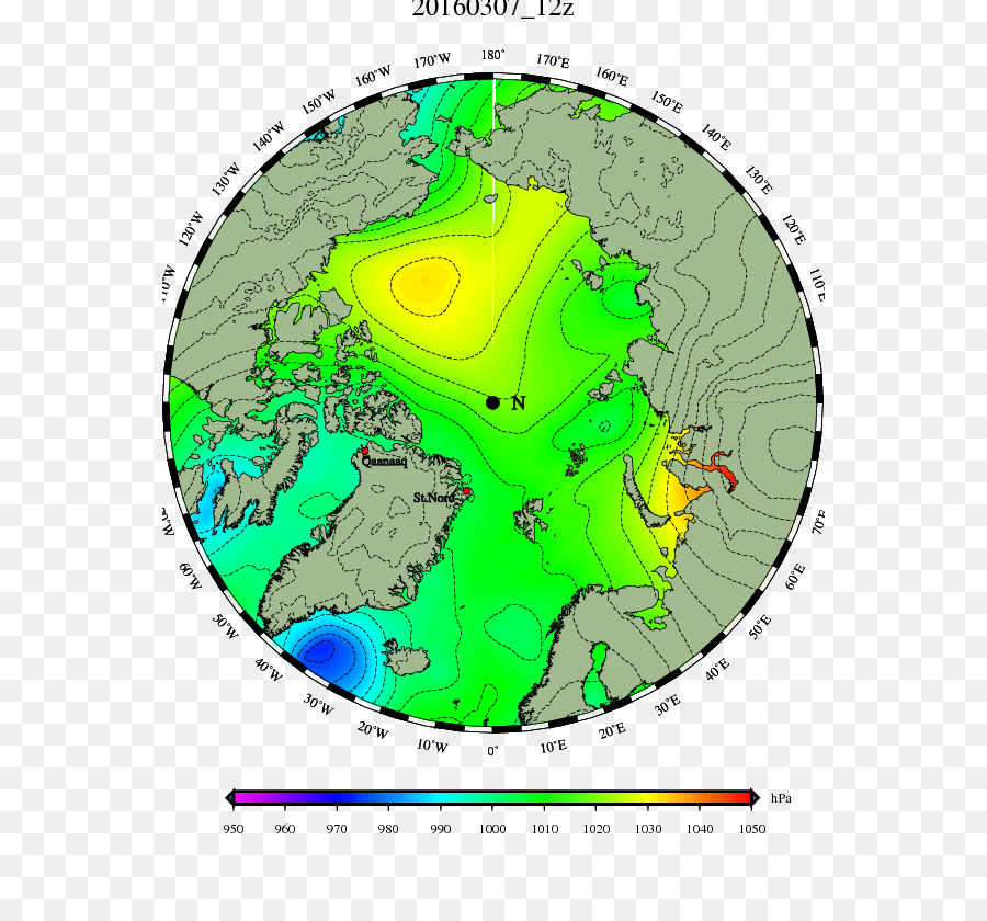 ártico，Mapa PNG
