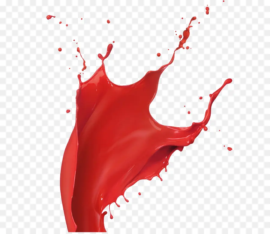 Gotas De Pintura Roja，Pintar PNG