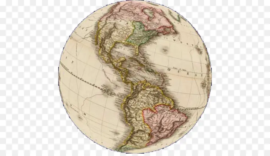 Globo Terráqueo Vintage，Mapa PNG