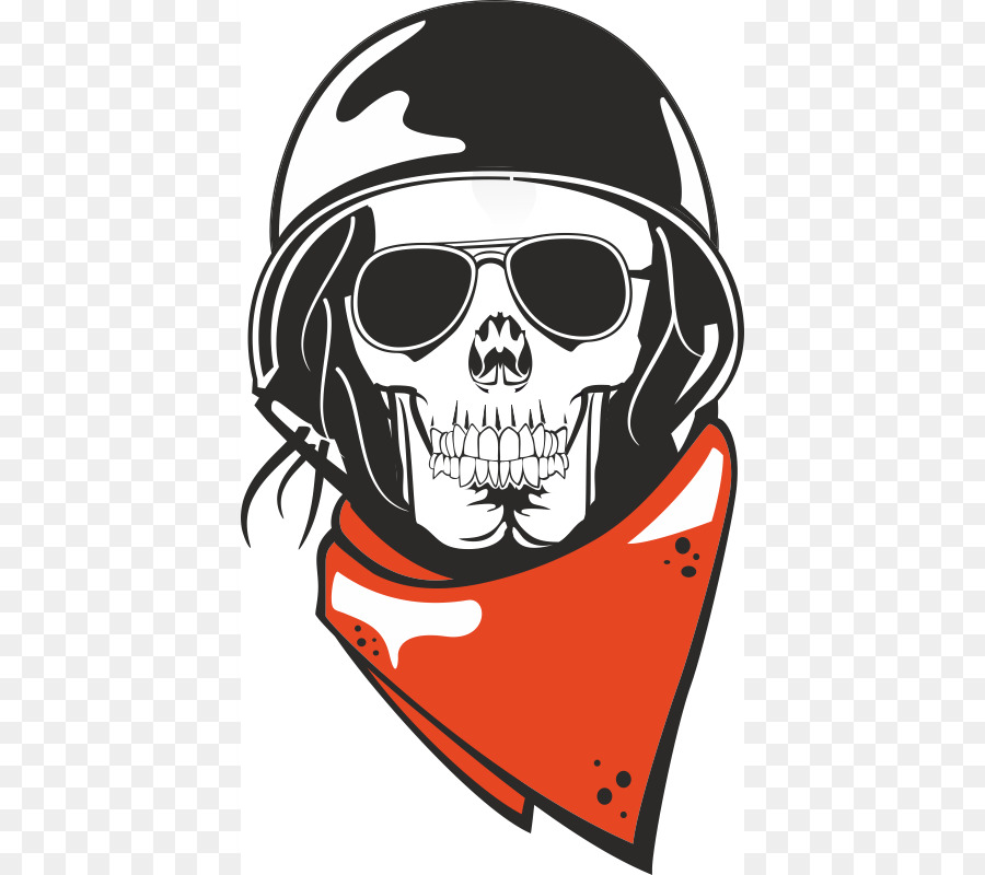 Calavera Con Casco，Pañuelo PNG