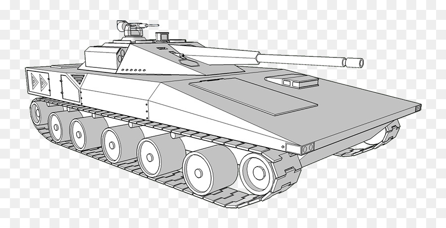 Tanque，Arte Lineal PNG