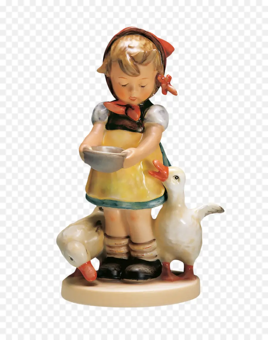 Estatuilla De Niña，Gansos PNG