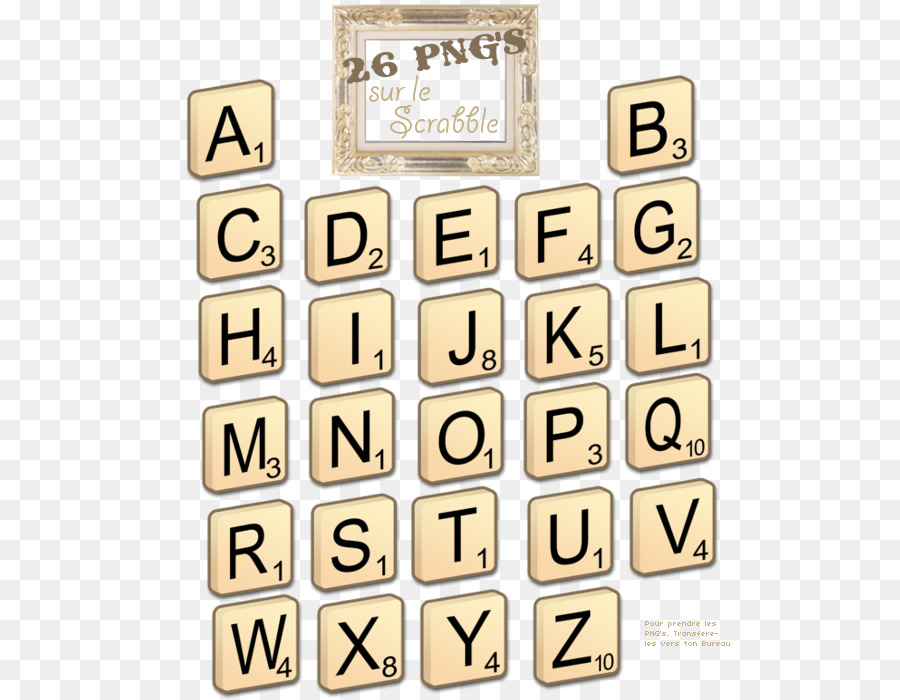 Scrabble，Línea PNG