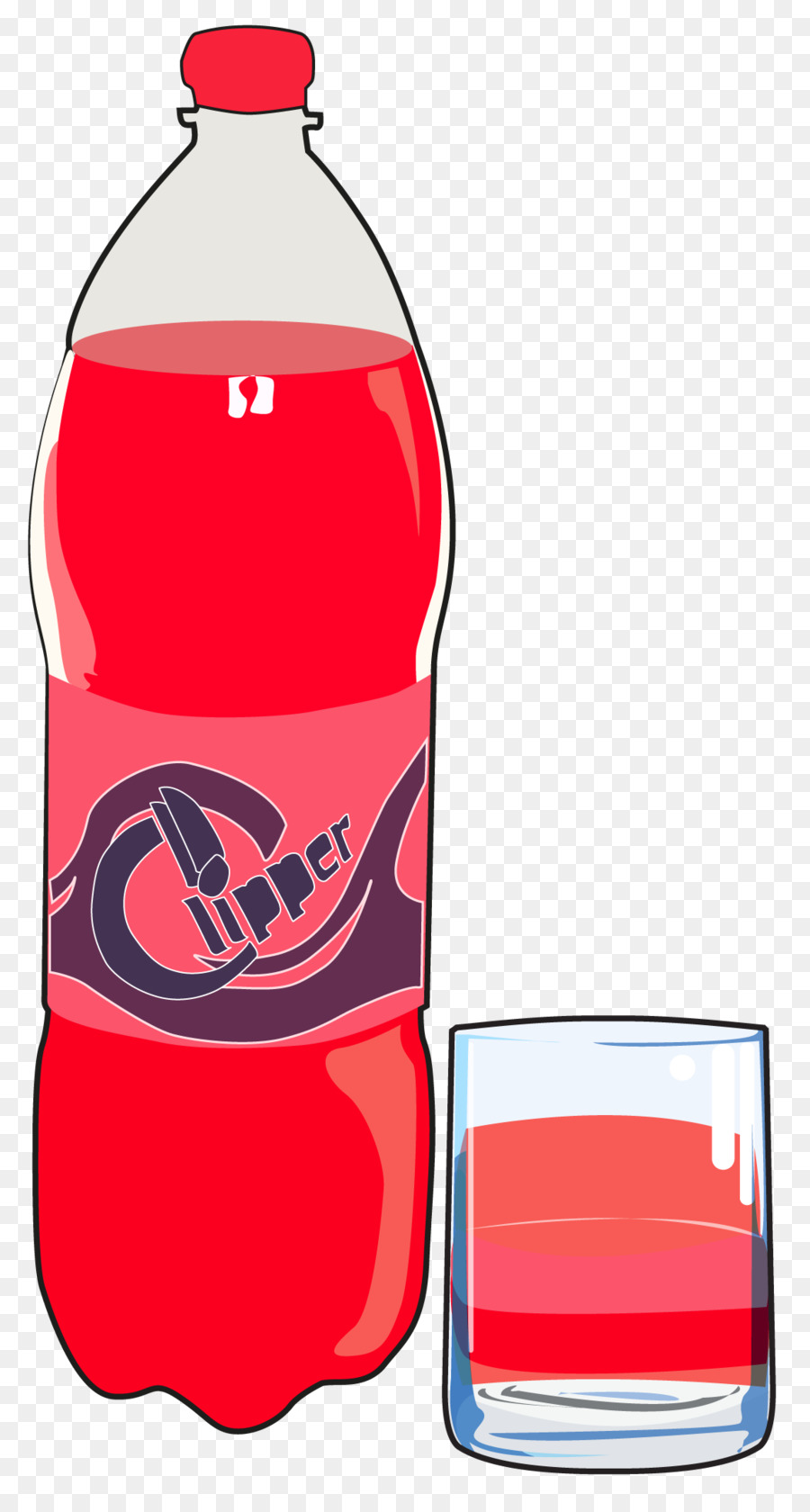 Botella De Refresco，Rojo PNG