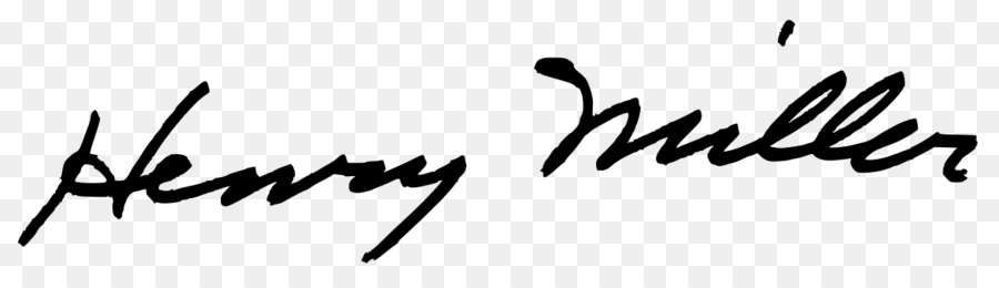 Firma De Henry Miller，Autógrafo PNG