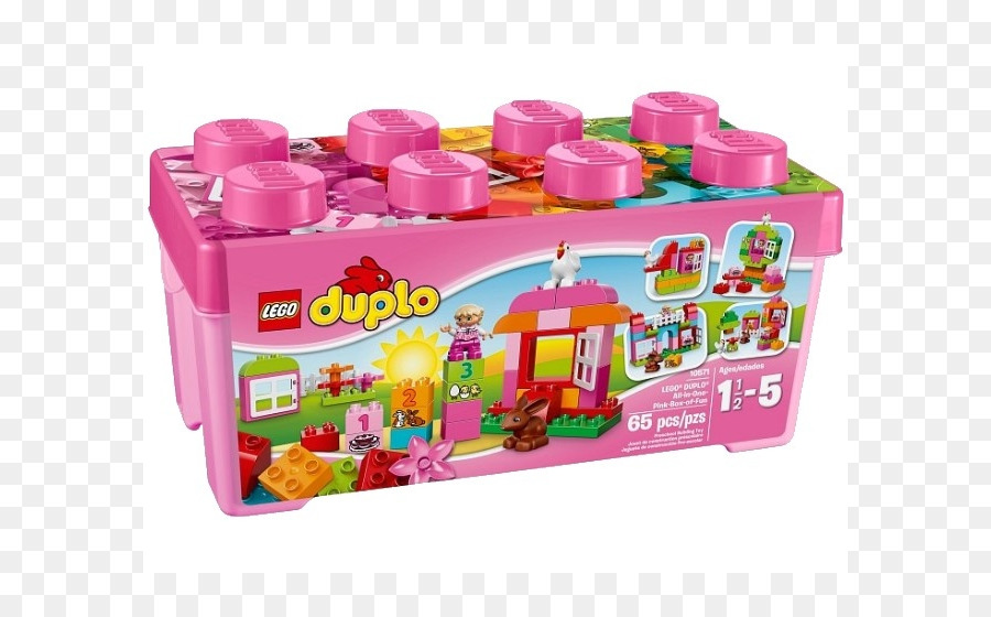 Lego 10571 Duplo Allinone Caja Rosa De La Diversión，Lego Duplo PNG