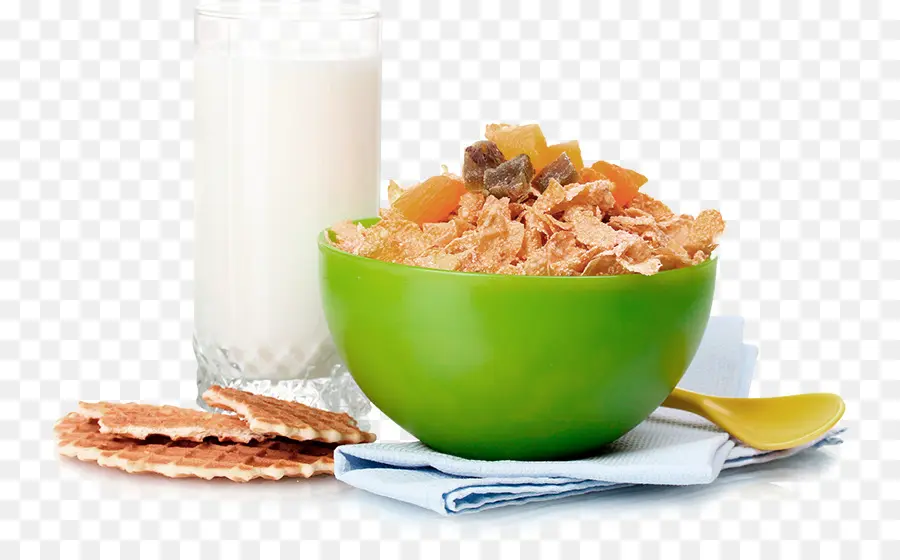 Los Cereales Para El Desayuno，La Leche PNG