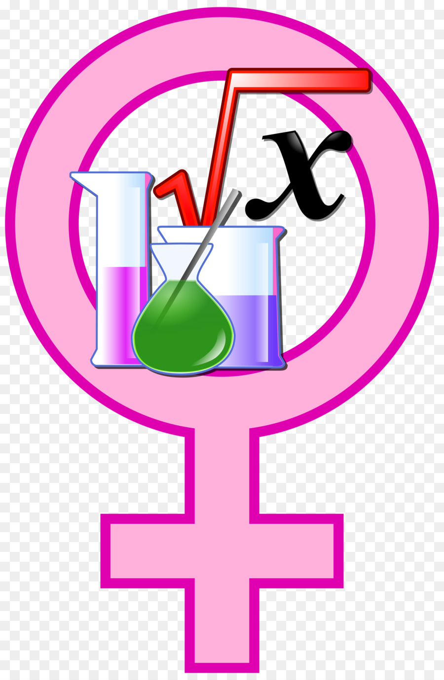 Símbolo Científico Femenino，Química PNG