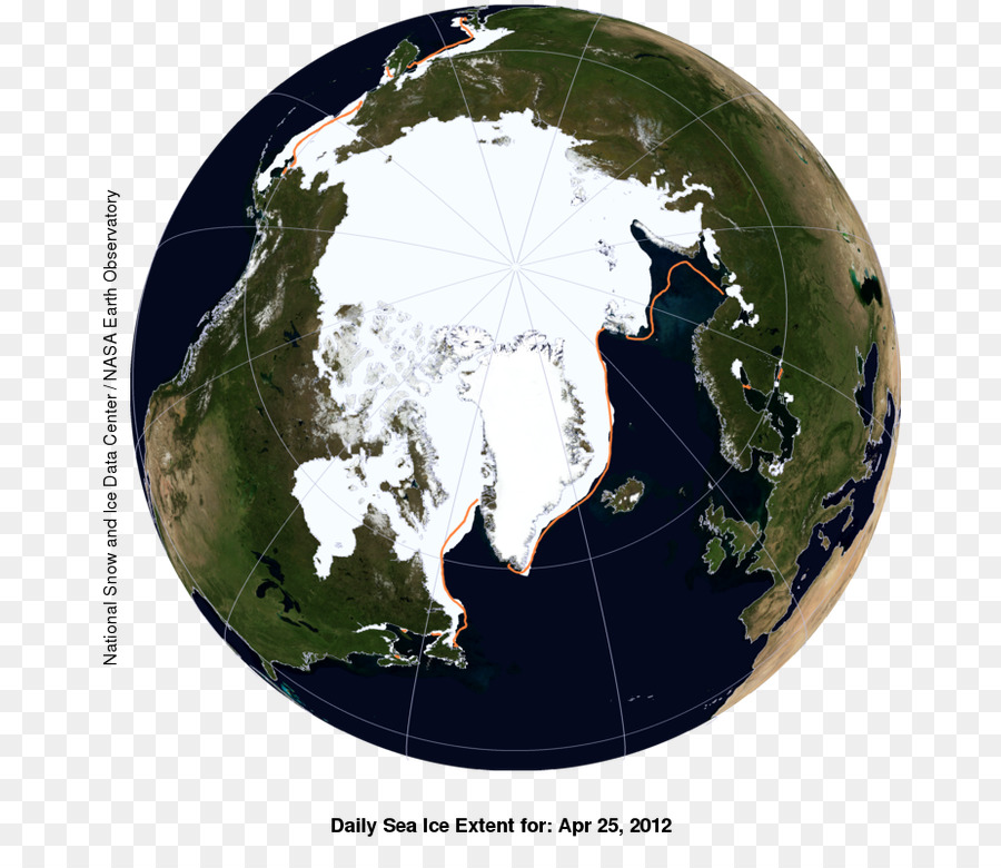Océano ártico，Nacional De Datos De Nieve Y Hielo Del Centro PNG