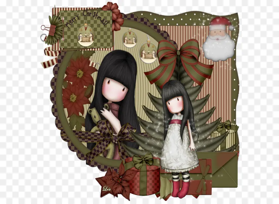 Chicas De Navidad，árbol PNG