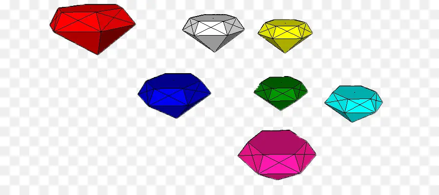 Gemas Coloridas，Joyas PNG