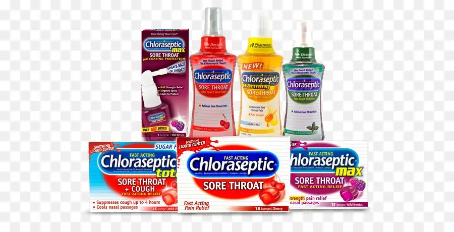 Chloraseptic，Pastillas Para La Garganta PNG