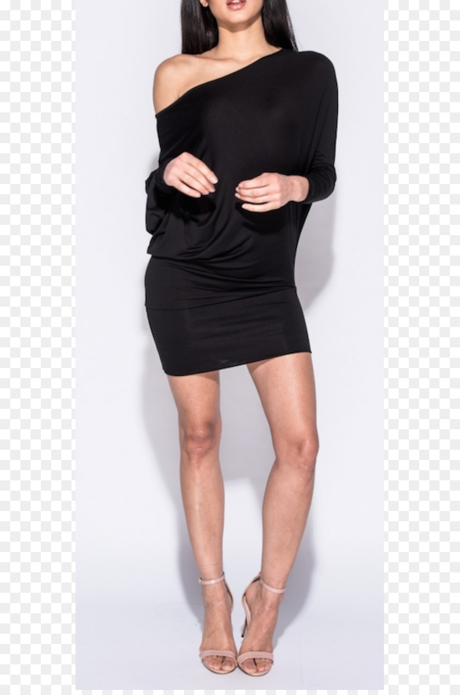 Pequeño Vestido Negro，Halter PNG