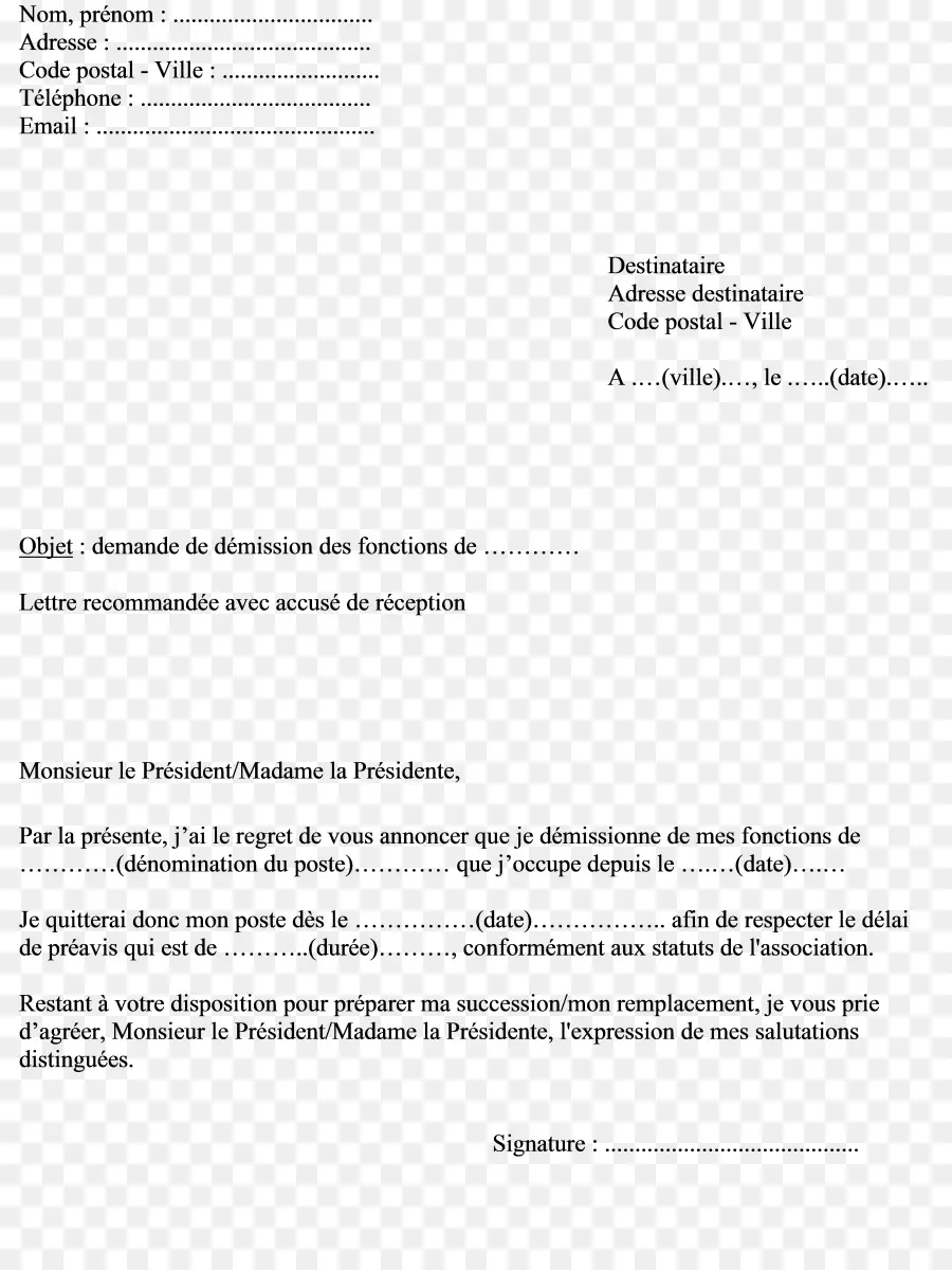 Carta，La Renuncia En El Derecho Francés PNG