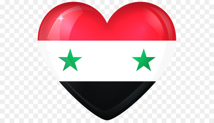 Corazón Con Bandera Siria，Amar PNG