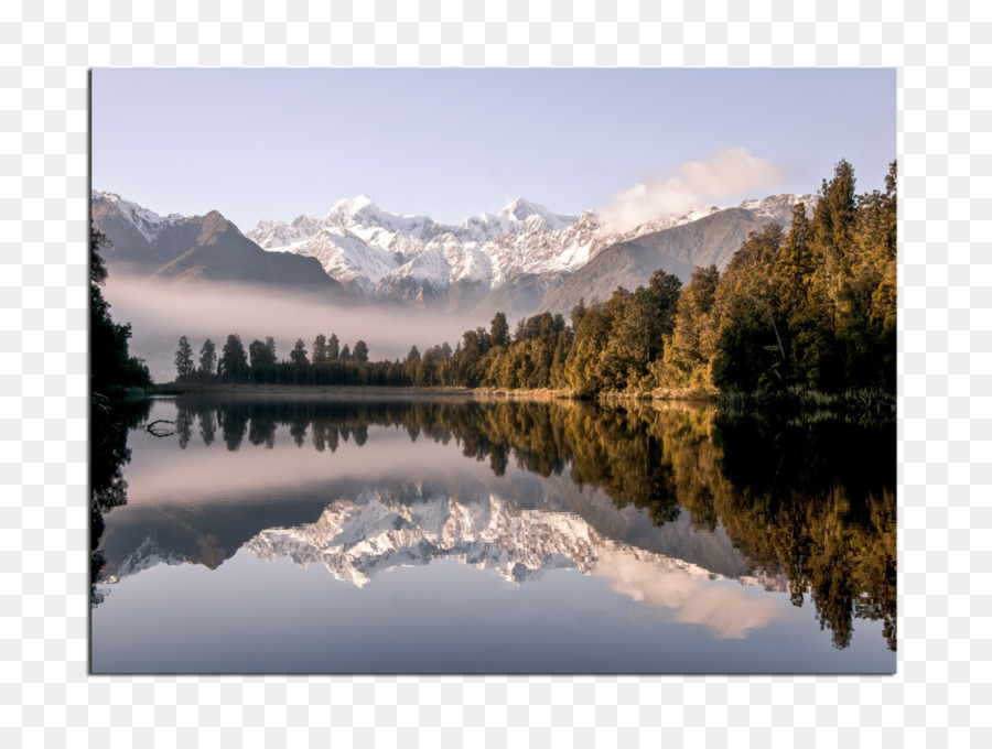 El Lago Matheson，La Reflexión PNG