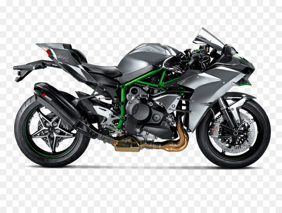 Kawasaki Ninja H2，El Sistema De Escape PNG