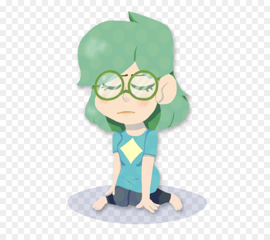 Personaje De Pelo Verde，Anteojos PNG