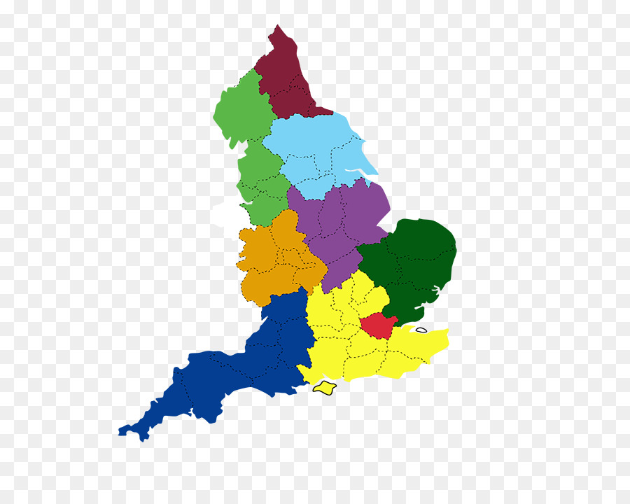 Mapa Colorido De Inglaterra，Inglaterra PNG