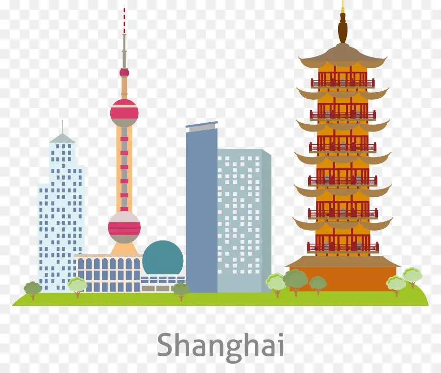 Torre De Shanghai，Dibujo PNG