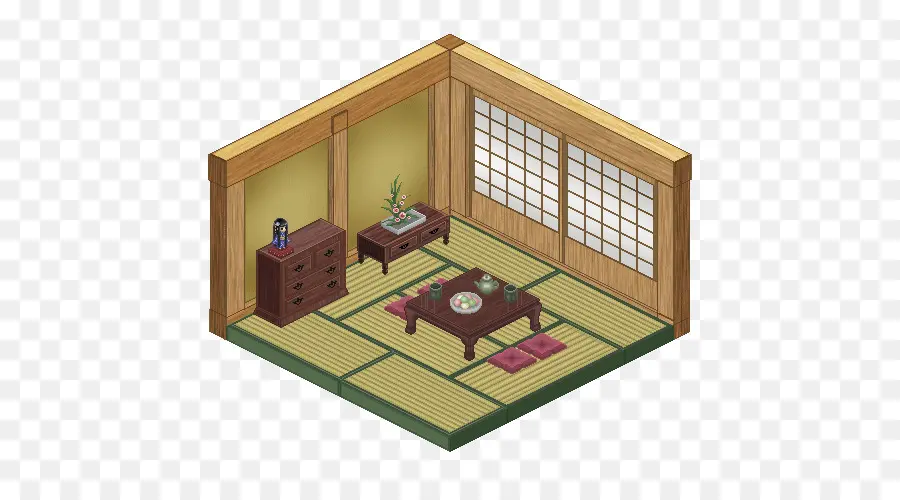 Habitación Japonesa，Tradicional PNG