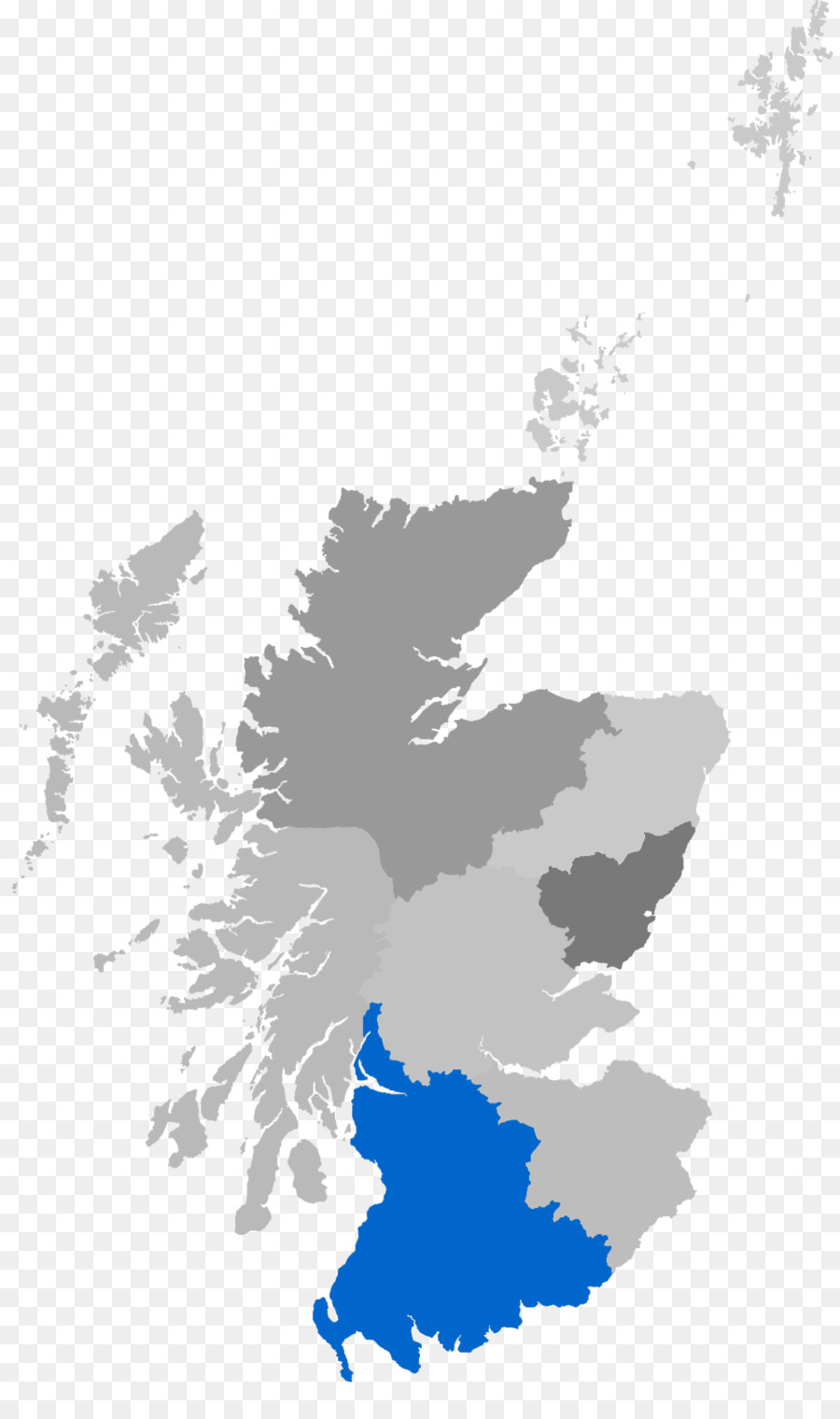 Escocia，Mapa PNG