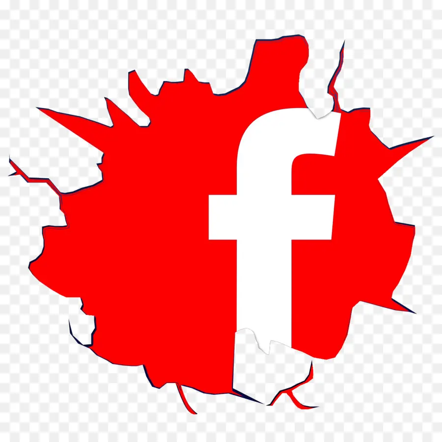 Logotipo Rojo De Facebook，Redes Sociales PNG