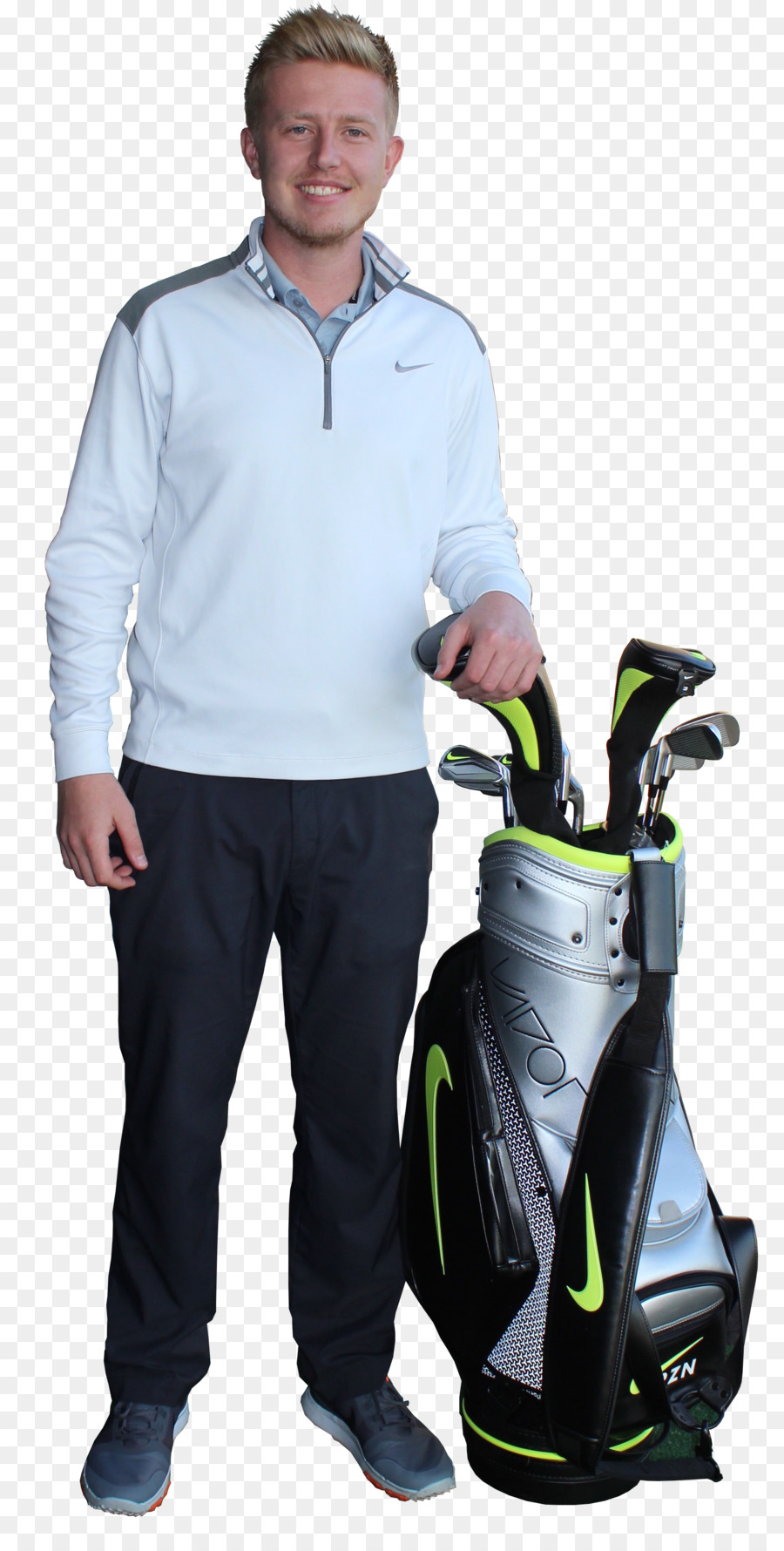 Hombre Con Bolsa De Golf，Golf PNG