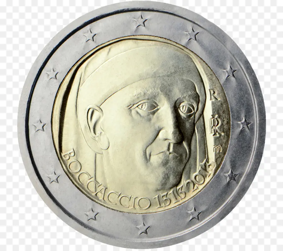 Italia，2 Monedas De Euro PNG