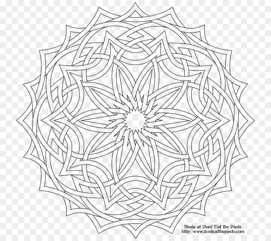 Mandala，Libro De Colorear PNG